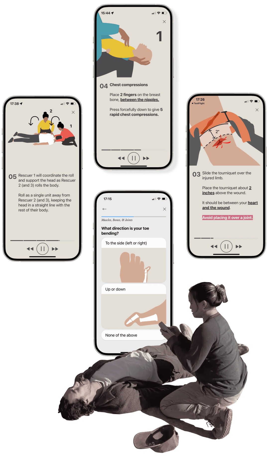 Emergency response illustration